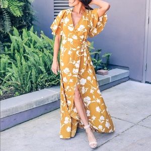 Vici Collection Luau wrap maxi dress